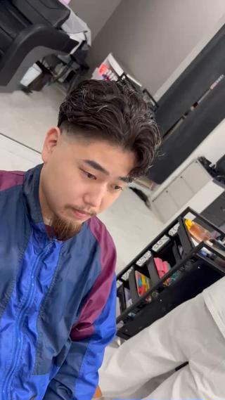 ショート パーマ メンズパーマ特化 園田　楓莉のヘアスタイル