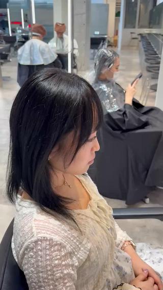 ミディアム カラー パーマ／カラー特化 園田　楓莉のヘアスタイル