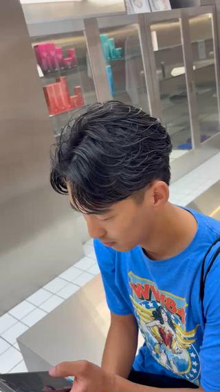 ショート パーマ メンズパーマ特化 園田　楓莉のヘアスタイル