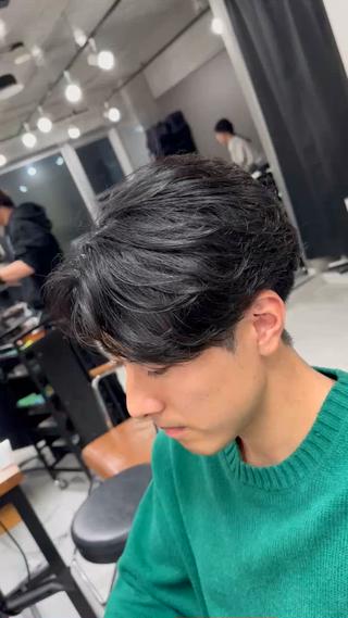 ショート パーマ メンズパーマ特化 園田　楓莉のヘアスタイル