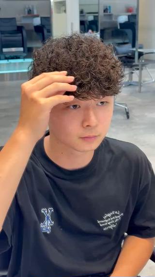 ショート パーマ メンズパーマ特化 園田　楓莉のヘアスタイル