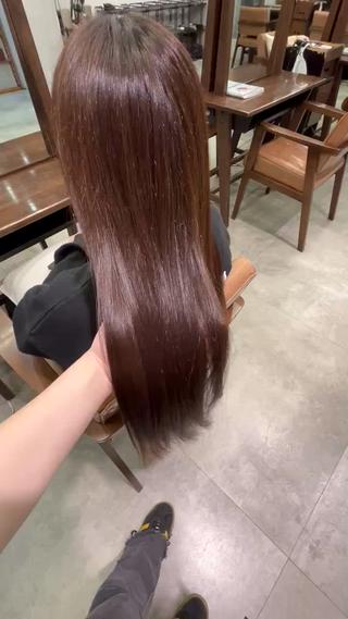 トリートメントでツヤツヤサラサラに仕上げます。 