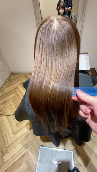 ロング 縮毛矯正☆白髪ぼかし 専門ゆうぞうのヘアスタイル