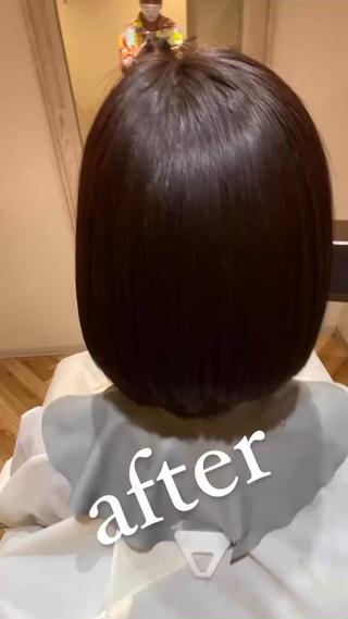 ショート 縮毛矯正☆白髪ぼかし 専門ゆうぞうのヘアスタイル