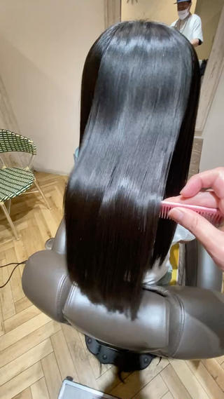 ロング 縮毛矯正☆白髪ぼかし 専門ゆうぞうのヘアスタイル