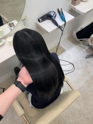 ロング 髪質改善/縮毛矯正 梅田茶屋町/西尾祐作のヘアスタイル