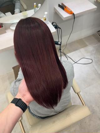 セミロング 髪質改善/縮毛矯正 梅田茶屋町/西尾祐作のヘアスタイル