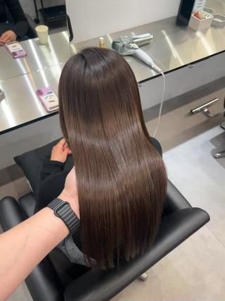 ロング 髪質改善/縮毛矯正 梅田茶屋町/西尾祐作のヘアスタイル