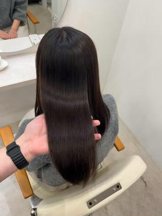 セミロング 髪質改善/縮毛矯正 梅田茶屋町/西尾祐作のヘアスタイル