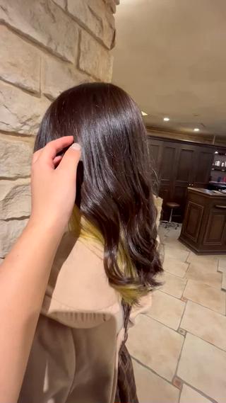 カラー Mei /オリーブ カラー/アレンジのヘアスタイル