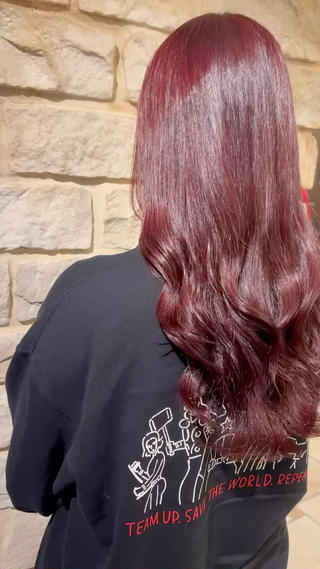 カラー Mei /オリーブ カラー/アレンジのヘアスタイル