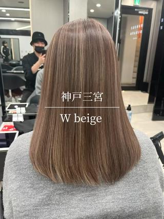 #三宮ブリーチ#三宮ハイライト#三宮髪質改善#髪質改善#ブリーチ#ハイライト#ベージュカラー 