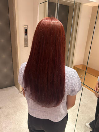 ロング カラー 暖色カラ-ෆ˚顔周り 🎀ོ白岩亜実🎀ོのヘアスタイル