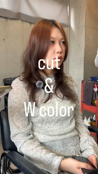 ミディアム レイヤーカット\ウル フ　chinatsuのヘアスタイル