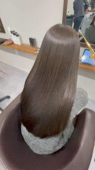 ロング 縮毛矯正、髪質改善／ 松田 龍之介のヘアスタイル