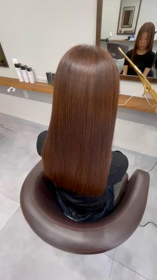 ロング 縮毛矯正、髪質改善／ 松田 龍之介のヘアスタイル