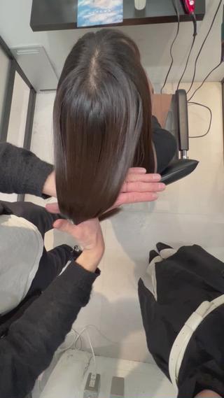 ロング 髪質改善/縮毛矯正 艶カラー/珠聡のヘアスタイル