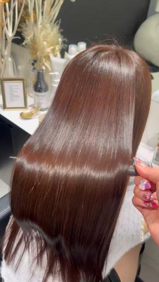 ロング パーマ 髪質改善/縮毛矯正 艶カラー/珠聡のヘアスタイル