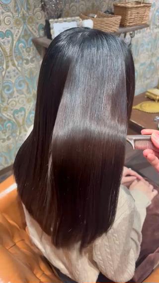 セミロング なぎさ 心斎橋美容室のヘアスタイル