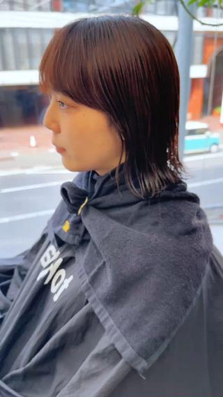 ショート パーマ ボブ/レイヤー/ケア パーマ/リュウタのヘアスタイル