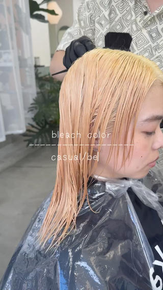 ミディアム カラー ボブ/レイヤー/ケア パーマ/リュウタのヘアスタイル