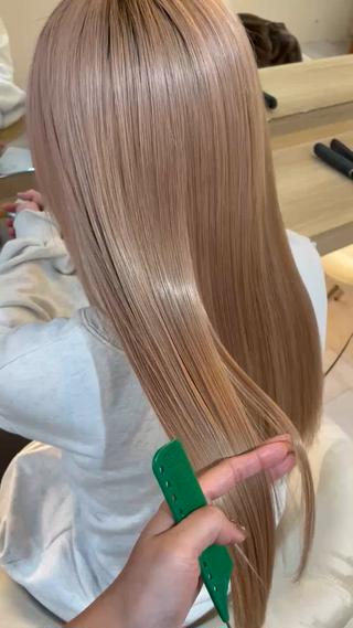 ロング カラー ブリーチ無し透明感 カラー🦕まどかのヘアスタイル