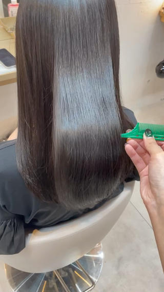 ロング カラー ブリーチ無し透明感 カラー🦕まどかのヘアスタイル