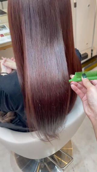 ロング カラー ブリーチ無し透明感 カラー🦕まどかのヘアスタイル
