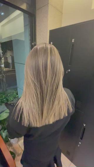 ロング カラー olino 【オリノ】西田辺のヘアスタイル