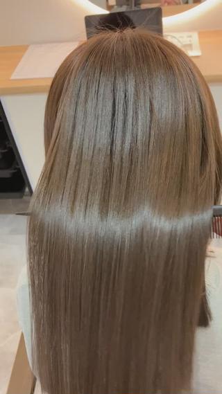 ロング カラー ヘアアレンジ キッズ 関内　髪質改善　特化 re:Magoのヘアスタイル