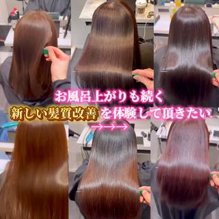 もう時代はお家で乾かすだけで美髪の時代です
初めて担当させて頂いたお客様からはもっと早く出会えていればよかったとの声を多くいただきます
アイロン仕上げ後のafterを載せる美容師さん多いですが僕の髪質改善ストレート(縮毛矯正)の投稿は加工なしドライ仕上げのみです。
【一般的な縮毛矯正】
シャンプー→1液塗布→お流し→ドライ→アイロン→2液塗布→お流し→完成
【髪質改善ストレート(縮毛矯正)】
シャンプー→ナノ化CMC塗布→1液塗布→お流し→ppt+ナノ化CMC塗布→ドライ→ラップブロー→水抜きアイロン→2液塗布→お流し→完成