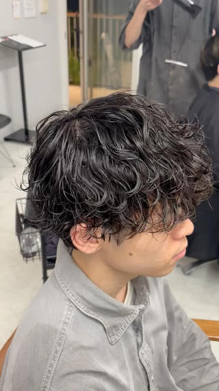パーマ メンズ 美容研究所 🇰🇷yutoのヘアスタイル
