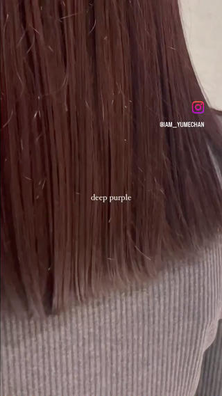 ミディアム yumemiレイヤー ✴︎ 透明感カラーのヘアスタイル