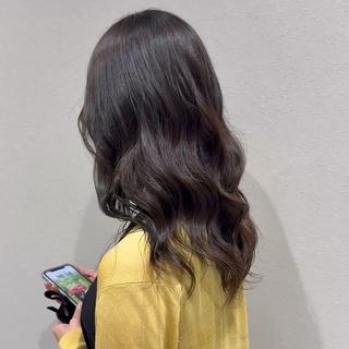 セミロング カラー 韓国レイヤー｜ 透明感カラー｜ココナのヘアスタイル