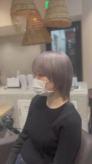 ミディアム 🌈モテ色 村上のぶきのヘアスタイル