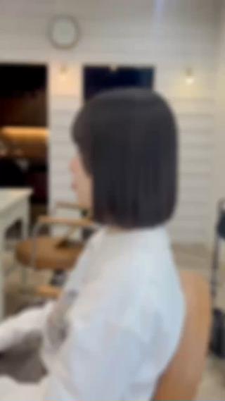 ボブ×美髪矯正
丸みある美髪矯正も得意です
 