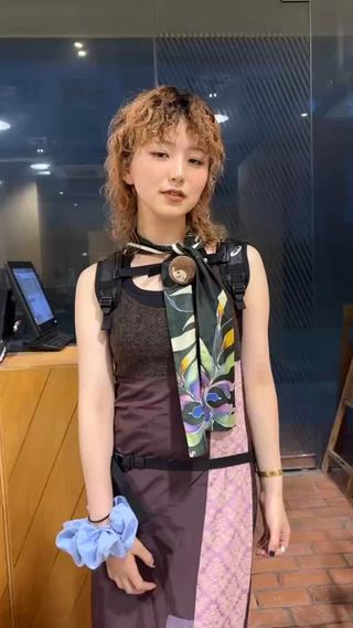 ロング パーマ IRO所属・岡田 祐樹のヘアスタイル
