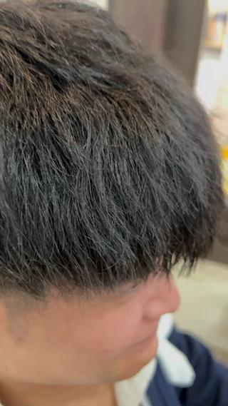 前回のパーマを生かして
マッシュカット 