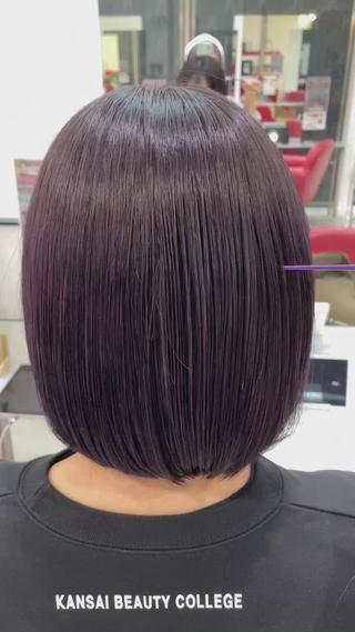 ショート カラー be flot所属・髪質改善/大阪守口市 🐣Ria‪🐣のヘアスタイル