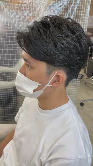 ショート パーマ メンズ 市川 博紀 副店長のヘアスタイル