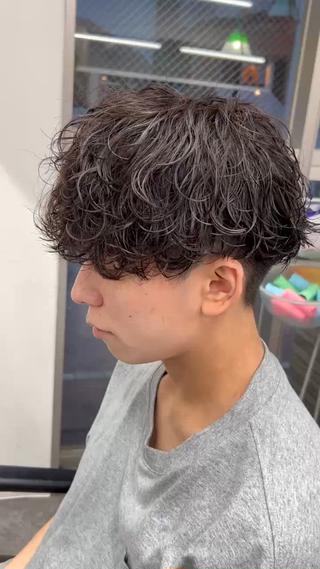 波巻きパーマ+シャドウパーマ