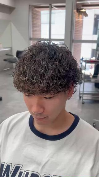 波巻きパーマ+ツイスパ