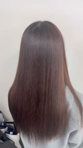 ロング りっきー🦋矯正 烏丸/縮毛矯正のヘアスタイル