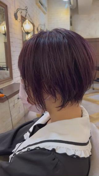 ショート カラー Carina所属・セン北徒歩５分 キシタクのヘアスタイル