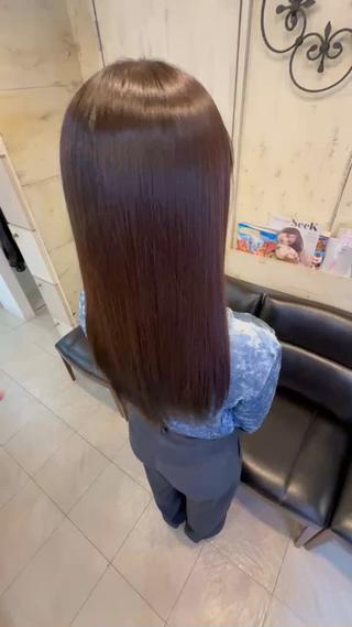 自然な髪質改善ストレート 