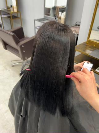 ミディアム hair atelier OZ桑野店所属・阿佐見 若菜のヘアスタイル