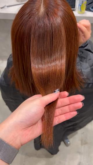 ブローしただけでツヤツヤに
ツヤカラーお任せ下さい 