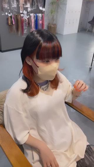 ミディアム カラー Sherry大国町所属・Sherry大国町 HIKARUのヘアスタイル