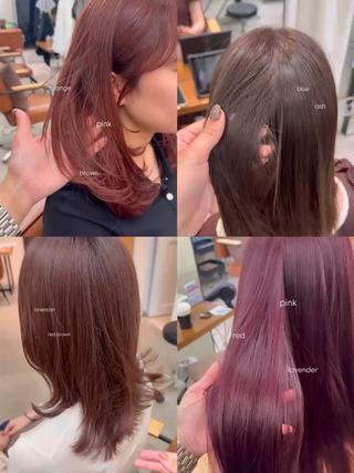 カラー VIEW GINZA所属・fitするカット♡ 暖色/ふうか◠‿◠のヘアスタイル