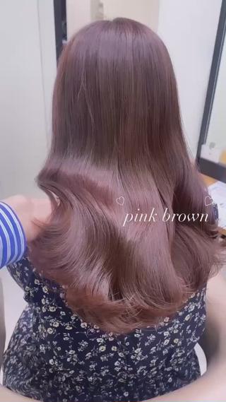 ロング カラー ブリーチなしWカラー 🎀韓国ヘア/amiのヘアスタイル